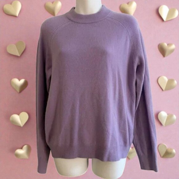 Designers Originals Sweaters - Vintage 90s Designers Originals SOFT Lilac Mock-Neck Sweater | Size L